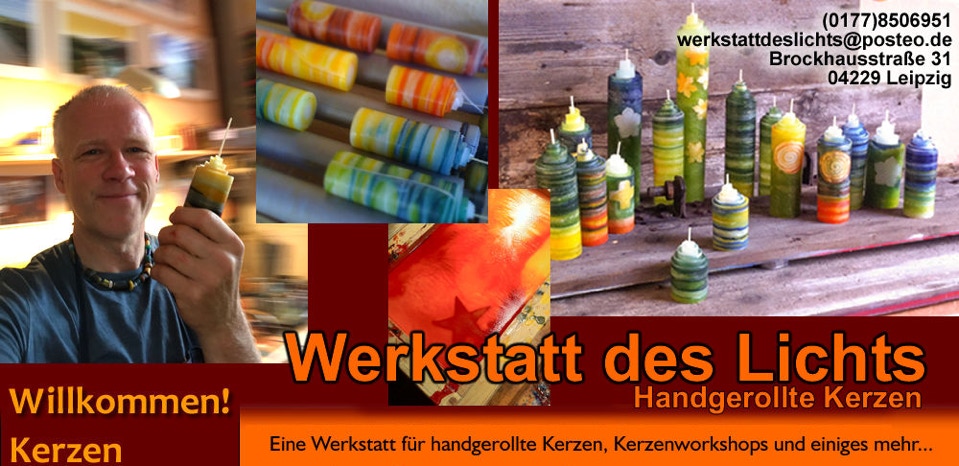 Karsten Wolf Kerzenmacher Kerzen handgerollte Kerzen Leipzig 
